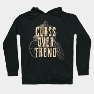 Vintage Bike Class Over Trend Cyclists Hoodie